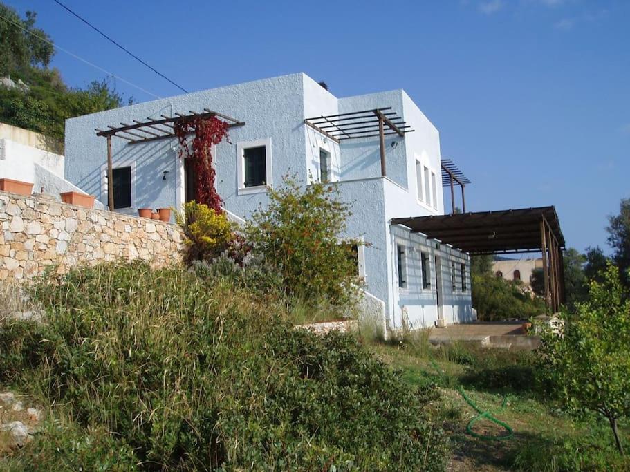 Villa With Breathtaking Views And Private Beach Agios Dimitrios  외부 사진